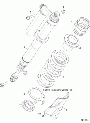 SUSPENSION REAR SHOCK MOUNTING - Z18VFE92NB / NU (701954)