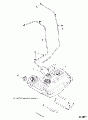 BODY FUEL TANK - Z18VFE99NK (701177)