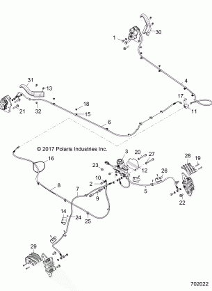 BRAKES BRAKE LINES AND MASTER CYLINDER - Z18VFE99NK (49RGRBRAKELINES151000)