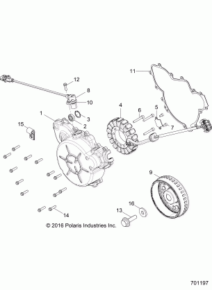 ENGINE STATOR AND FLYWHEEL - Z18VFE99NK (701197)