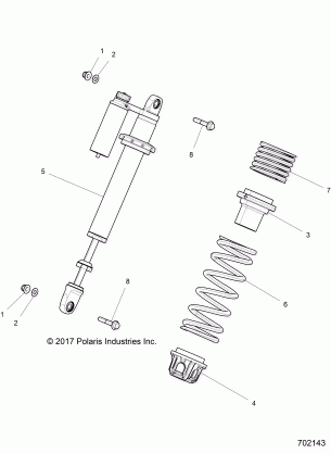 SUSPENSION FRONT SHOCK MOUNTING - Z18VFE99NK (702143)