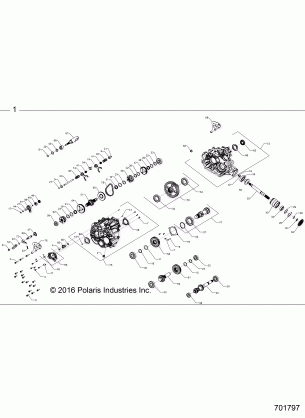 DRIVE TRAIN MAIN GEARCASE INTERNALS - Z18VFE99NK (701797)