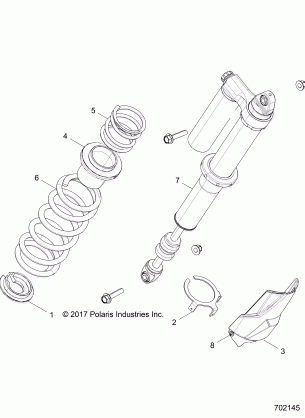 SUSPENSION REAR SHOCK MOUNTING - Z18VFE99NK (702145)