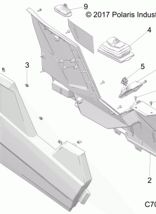 BODY CONSOLE - Z18VGE99AK / AW / BK / BW (C700093-1)