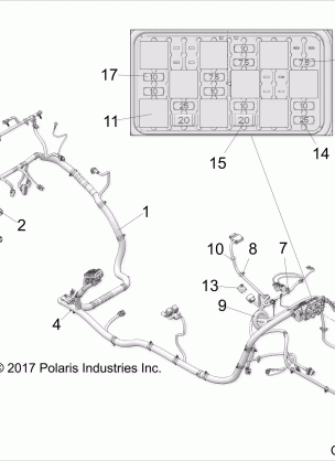 ELECTRICAL WIRE HARNESS - Z18VGE99AK / AW / BK / BW (C700104-5)