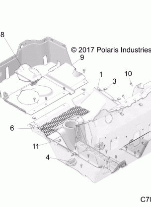 BODY FLOOR - Z18VGE99AK / AW / BK / BW (C700093-3)