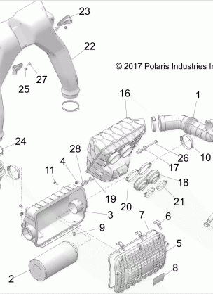 ENGINE AIR INTAKE SYSTEM - Z18VGE99AK / AW / BK / BW (C700105)