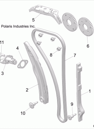 ENGINE CAM CHAIN AND TENSIONER - Z18VGE99AK / AW / BK / BW (C700106-1)