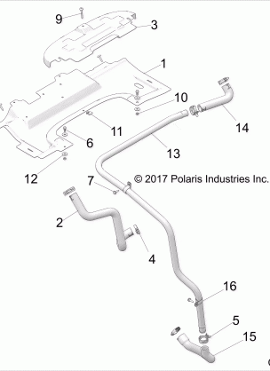 ENGINE COOLING HOSES AND SHROUDS - Z18VGE99AK / AW / BK / BW (C700107-1)