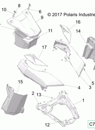 BODY HOOD AND LINER - Z18VGE99AK / AW / BK / BW (C700093-5)