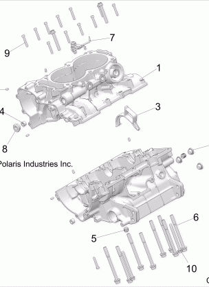 ENGINE CRANKCASE - Z18VGE99AK / AW / BK / BW (C700106-3)