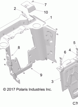 BODY REAR CLOSEOFF - Z18VGE99AK / AW / BK / BW (C700093-6)