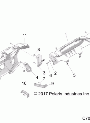 BODY REAR FASCIA - Z18VGE99AK / AW / BK / BW (C700093-7)