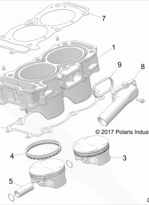 ENGINE CYLINDER AND PISTON - Z18VGE99AK / AW / BK / BW (C700106-5)