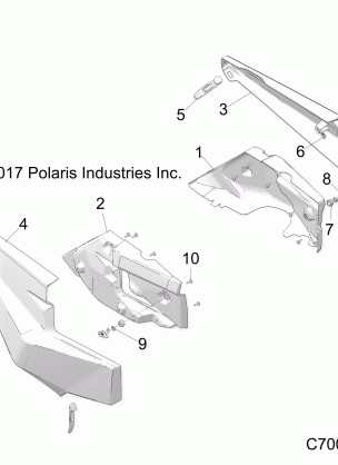 BODY REAR FENDERS - Z18VGE99AK / AW / BK / BW (C700093-8)