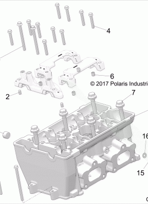 ENGINE CYLINDER HEAD - Z18VGE99AK / AW / BK / BW (C700106-6)