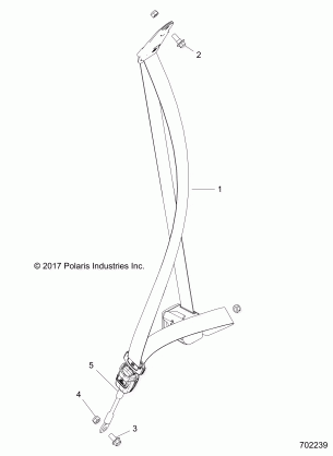 BODY SEAT BELT MOUNTING - Z18VGE99AK / AW / BK / BW (700284)