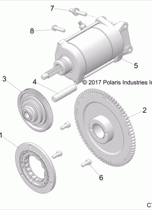 ENGINE STARTER - Z18VGE99AK / AW / BK / BW (C700106-10)