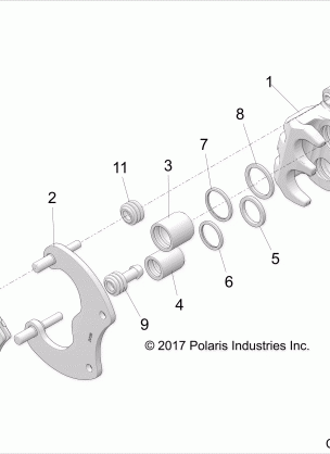 BRAKES CALIPER REAR - Z18VGE99AK / AW / BK / BW (C700096-3)