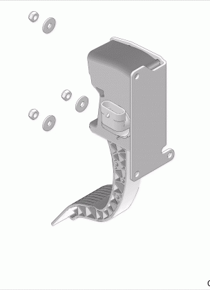 ENGINE THROTTLE PEDAL - Z18VGE99AK / AW / BK / BW (C700097-3)