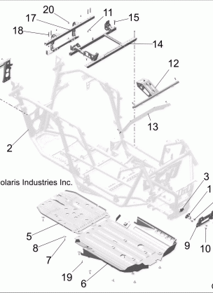 CHASSIS MAIN FRAME AND SKID PLATES - Z18VGE99AK / AW / BK / BW (C700099-1)