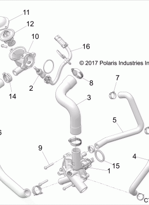 ENGINE WATERPUMP AND BYPASS - Z18VGE99AK / AW / BK / BW (C700106-14)