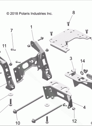 CHASSIS MOUNTING FRONT GEARCASE - Z18VGE99AK / AW / BK / BW (C700099-2)