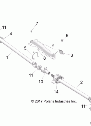 DRIVE TRAIN FRONT PROP SHAFT - Z18VGE99AK / AW / BK / BW (C700103-2)