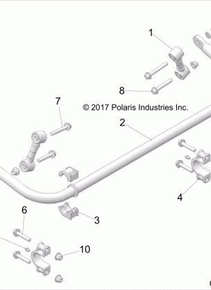 SUSPENSION REAR STABILIZER BAR - Z18VGE99AK / AW / BK / BW (C700111-3)