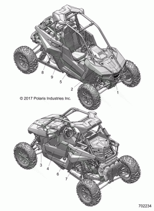 BODY DECAL GRAPHIC - Z18VGE99AK / AW / BK / BW (702234)