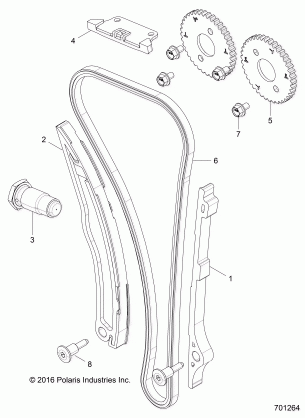 ENGINE CAM CHAIN and SPROCKET - Z18VHA57B2 (701264)