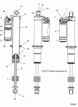 SUSPENSION FRONT SHOCK INTERNALS - R18RHE99NK (702007)