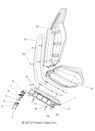 BODY SEAT ASM. - Z18VHE57BV (49RGRSEAT11RZR)