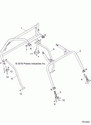 CHASSIS CAB FRAME - Z18VHE57BV (701243)