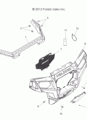 BODY FRONT BUMPER - Z18VHE57BV (49RGRBUMPER13RZR570)