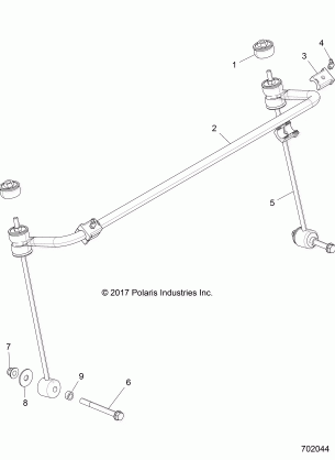 SUSPENSION STABILIZER BAR FRONT - Z18VHE57BV (702044)