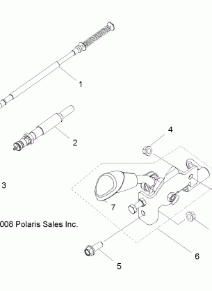 BRAKES PARK LOCK - Z18YAV17B2 / B8 / N2 / N8 (49RGRBRAKEPARK09RZR170)