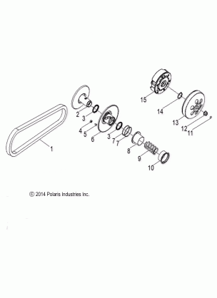 DRIVE TRAIN CLUTCH SECONDARY - Z18YAV17B2 / B8 / N2 / N8 (49RGRCLUTCHDVN09RZR170)