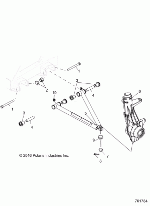 SUSPENSION A-ARM and STRUT MOUNTING - R18RM250B1 (701784)