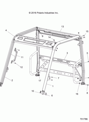 CHASSIS CAB FRAME - R18RMA50B4 / B1 (701786)