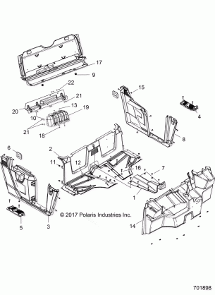 BODY FLOOR and FENDERS - R18RMA50B4 / B1 (701898)