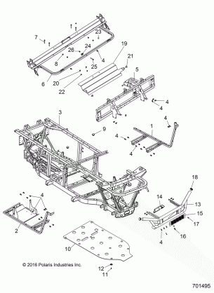 CHASSIS FRAME and FRONT BUMPER - R18RMA57B1 / B9 / E57BV / N4 (701866)
