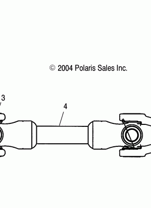 REAR PROP SHAFT - A10RB42AA (4998179817B05)