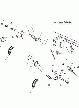 GEAR SELECTOR - DIFFERENTIAL LOCK - A10RB42AA (4970937093C10)