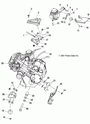 ENGINE MOUNTING - A10RD50AA (4970977097A13)