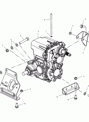 TRANSMISSION MOUNTING - A10RF50AB (4970927092B02)