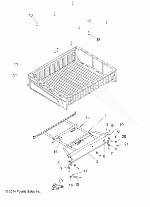 BODY BOX MOUNTING AND LATCH - R151DPD1AA / 2D (49BRUTUSBOXMTG15)