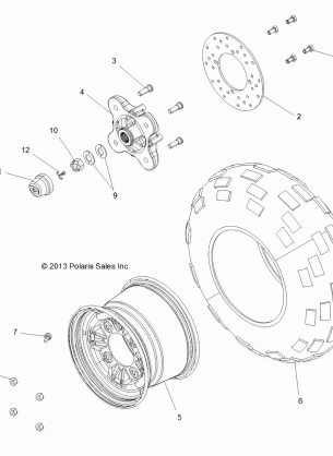 WHEELS REAR - R151DPD1AA / 2D (49BRUTUSWHEELRR13)