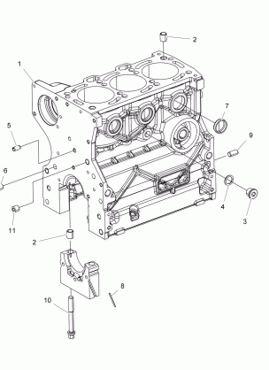 ENGINE CRANKCASE - R151DPD1AA / 2D (49BRUTUSCRANKCASE15DSL)