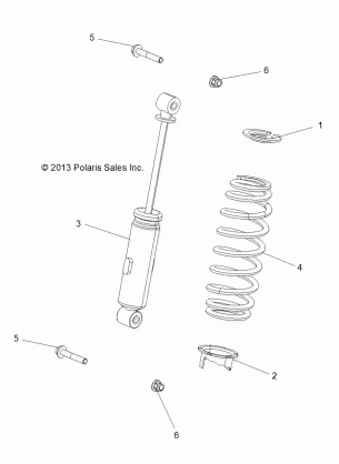 SUSPENSION FRONT SHOCK - R151DPD1AA / 2D (49BRUTUSSHOCK13)